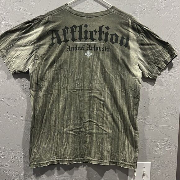 🔥🔥 Y2K AFFLICTION Andrei Arlovski Signature Series 2XL Tee - EXCELLENT Conditi - Picture 6 of 10